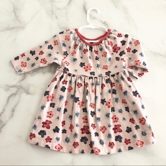 Tea Amai Swingy Babydoll Dress Floral Cotton Pink - Picture 1 of 7